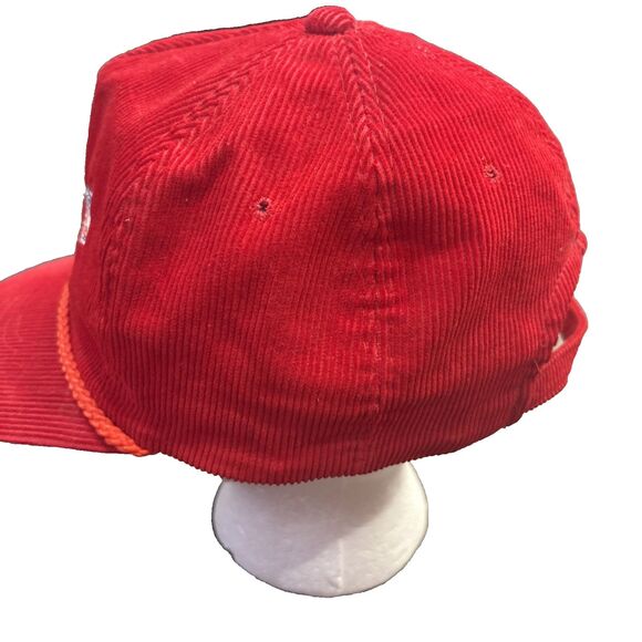 Vintage 90s Sports AmaPro San Francisco 49ers NFL Corduroy Snapback Hat - Picture 3 of 9